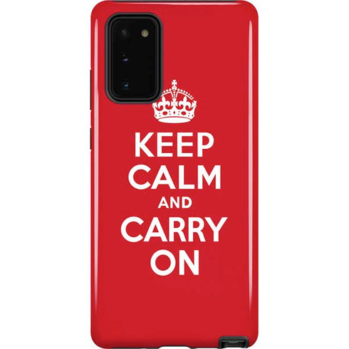 Keep Calm and Carry On Galaxy Note20 5G Pro Case