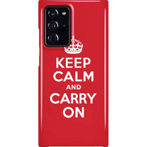Keep Calm and Carry On Galaxy Note20 Ultra 5G Lite Case