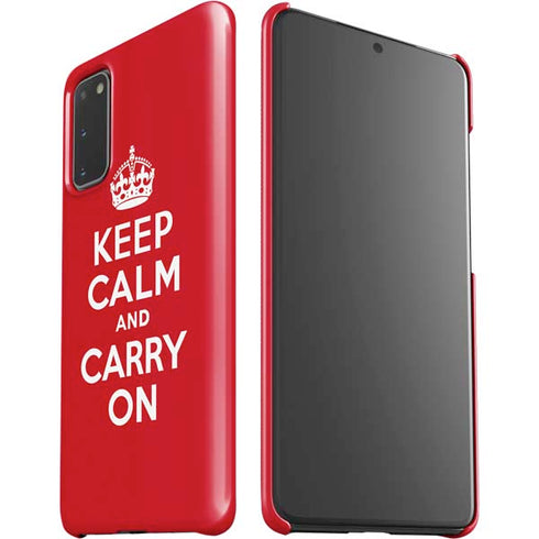 Keep Calm and Carry On Galaxy S20 Lite Case