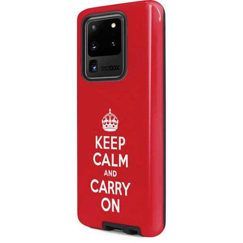 Keep Calm and Carry On Galaxy S20 Ultra 5G Pro Case