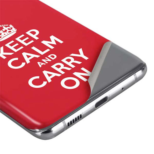 Keep Calm and Carry On Galaxy S20 Ultra 5G Skin