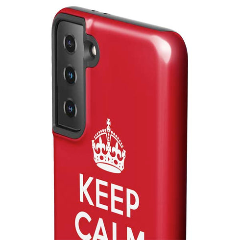 Keep Calm and Carry On Galaxy S21 FE Pro Case