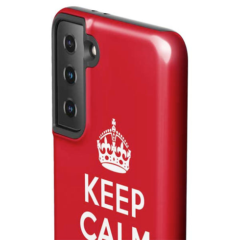 Keep Calm and Carry On Galaxy S21 Plus 5G Pro Case