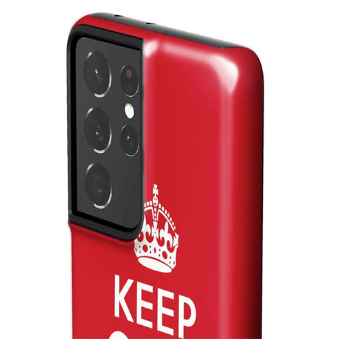 Keep Calm and Carry On Galaxy S21 Ultra 5G Pro Case