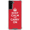 Keep Calm and Carry On Galaxy S22 Plus Clear Case