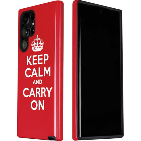 Keep Calm and Carry On Galaxy S22 Ultra Pro Case