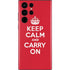 Keep Calm and Carry On Galaxy S22 Ultra Skin