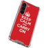 Keep Calm and Carry On Galaxy S23 Clear Case