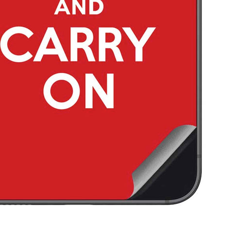 Keep Calm and Carry On Galaxy S23 FE Skin