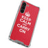 Keep Calm and Carry On Galaxy S23 Plus Clear Case