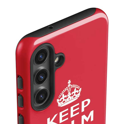 Keep Calm and Carry On Galaxy S24 Impact Case