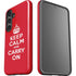 Keep Calm and Carry On Galaxy S24 Impact Case