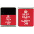 Keep Calm and Carry On Galaxy Z Flip3 5G Skin
