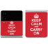 Keep Calm and Carry On Galaxy Z Flip4 5G Skin