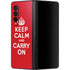 Keep Calm and Carry On Galaxy Z Fold3 5G Skin