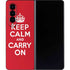 Keep Calm and Carry On Galaxy Z Fold4 5G Skin