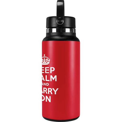 Keep Calm and Carry On Hydro Flask 32oz Wide Mouth Skin