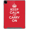 Keep Calm and Carry On iPad Pro 12.9in (2020) Clear Case