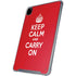 Keep Calm and Carry On iPad Pro 12.9in (2020) Clear Case