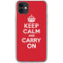 Keep Calm and Carry On iPhone 11 Clear Case
