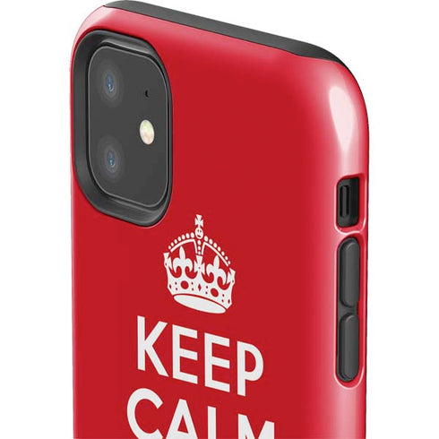 Keep Calm and Carry On iPhone 11 Impact Case