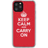 Keep Calm and Carry On iPhone 11 Pro Clear Case