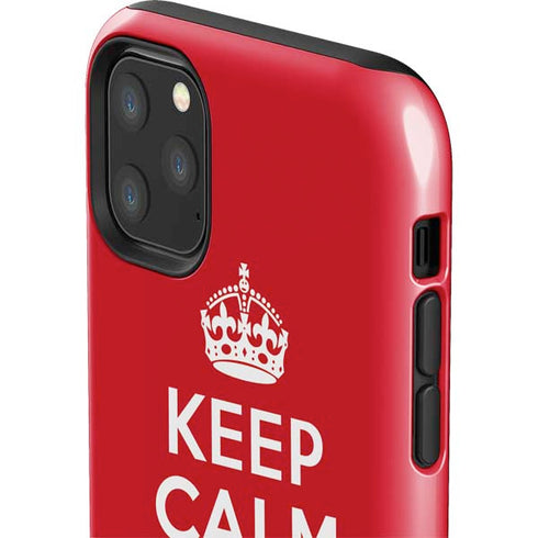 Keep Calm and Carry On iPhone 11 Pro Max Impact Case