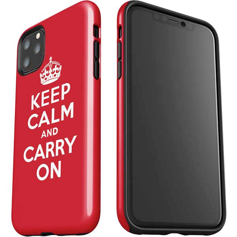 Keep Calm and Carry On iPhone 11 Pro Max Impact Case