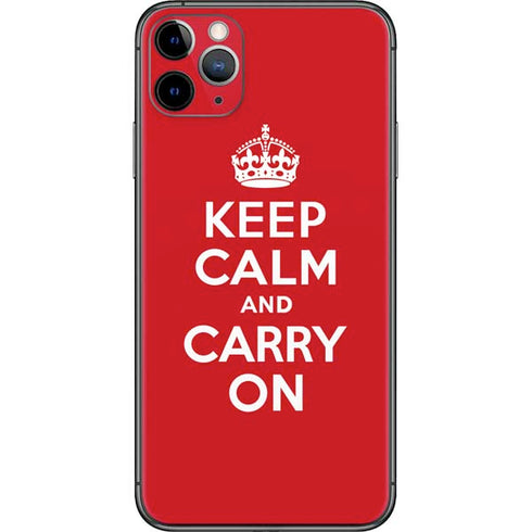 Keep Calm and Carry On iPhone 11 Pro Max Skin