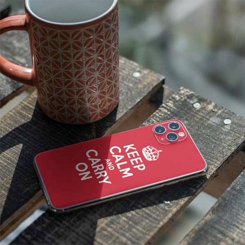 Keep Calm and Carry On iPhone 11 Pro Max Skin