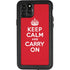 Keep Calm and Carry On iPhone 11 Pro Max Waterproof Case