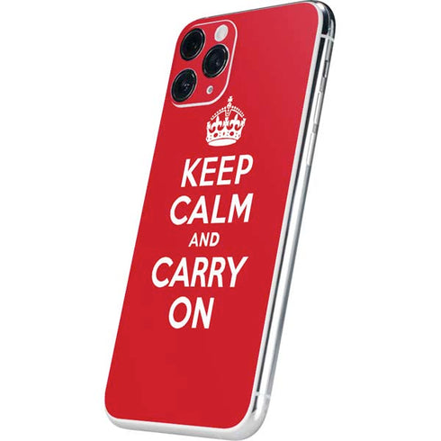 Keep Calm and Carry On iPhone 11 Pro Skin