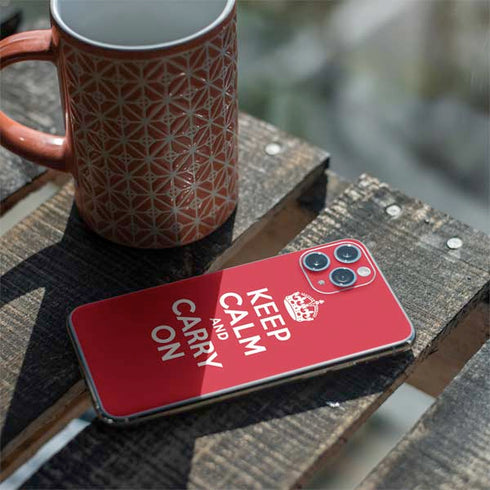 Keep Calm and Carry On iPhone 11 Pro Skin