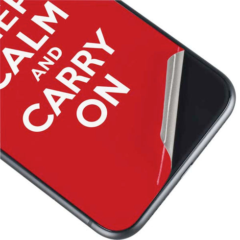 Keep Calm and Carry On iPhone 11 Skin