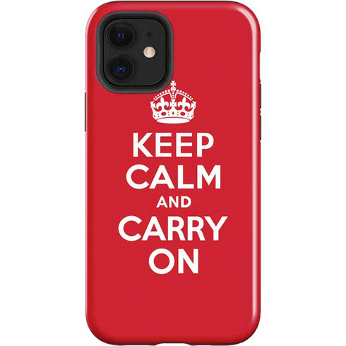 Keep Calm and Carry On iPhone 12 Impact Case