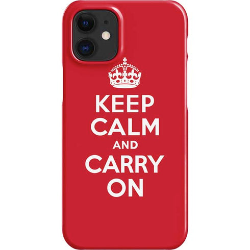 Keep Calm and Carry On iPhone 12 Mini Lite Case