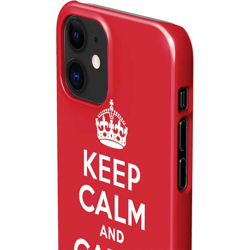 Keep Calm and Carry On iPhone 12 Mini Lite Case