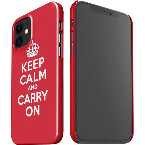 Keep Calm and Carry On iPhone 12 Mini Lite Case