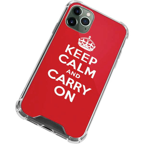 Keep Calm and Carry On iPhone 12 Pro Clear Case