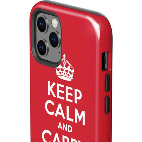 Keep Calm and Carry On iPhone 12 Pro Impact Case