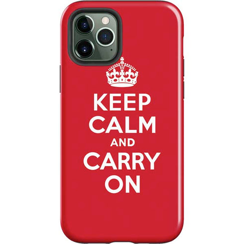 Keep Calm and Carry On iPhone 12 Pro Max Impact Case