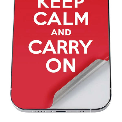 Keep Calm and Carry On iPhone 12 Pro Skin