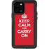 Keep Calm and Carry On iPhone 12 Pro Waterproof Case