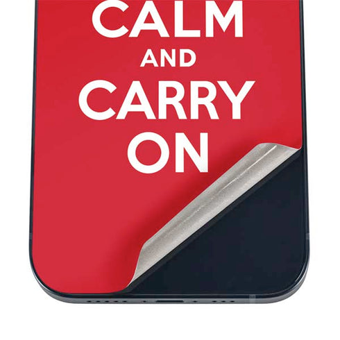 Keep Calm and Carry On iPhone 12 Skin