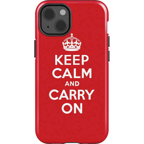 Keep Calm and Carry On iPhone 13 Impact Case