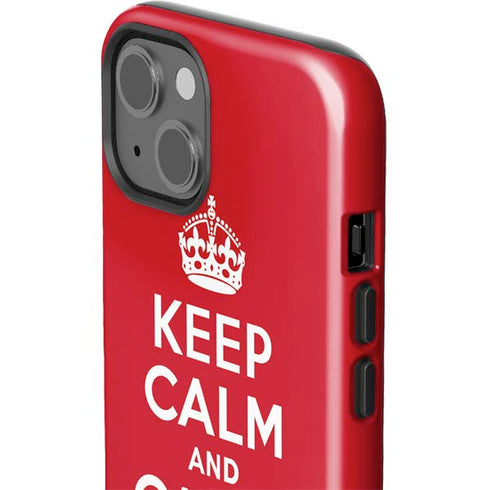 Keep Calm and Carry On iPhone 13 Impact Case