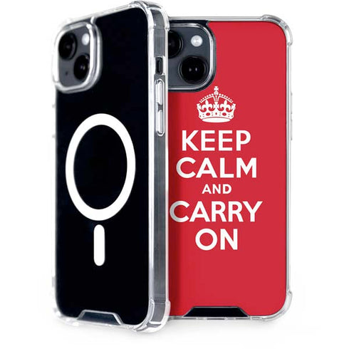 Keep Calm and Carry On iPhone 13 MagSafe Case