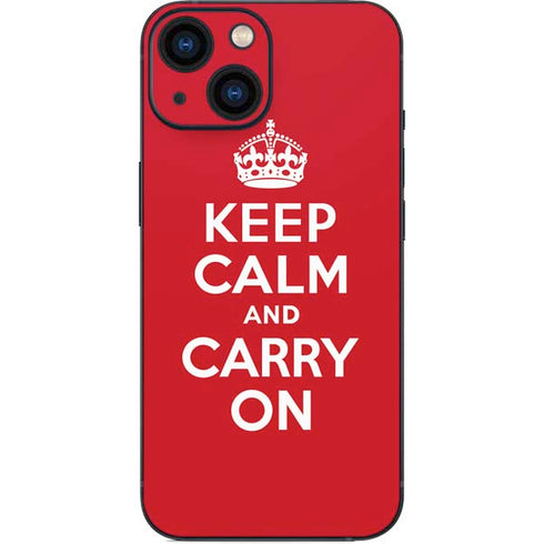 Keep Calm and Carry On iPhone 13 Mini Skin