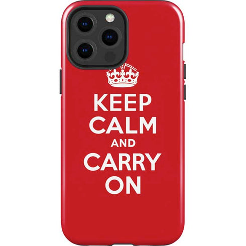 Keep Calm and Carry On iPhone 13 Pro Max Impact Case