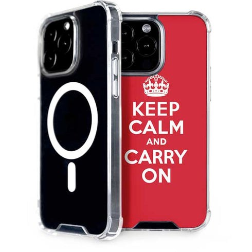 Keep Calm and Carry On iPhone 13 Pro Max MagSafe Case